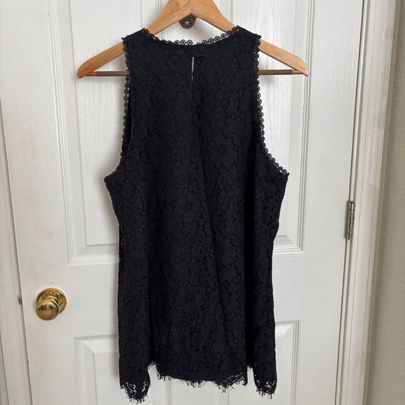 CAbi Black Lave Sleeveless Tank Top Size Large - Picture 4 of 7
